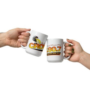 White glossy mug